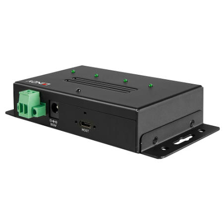 38485-Lindy 43094 hub de interfaz USB 3.2 Gen 2 (3.1 Gen 2) Type-C 10000 Mbit/s Negro