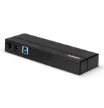 38491-Lindy 43228 hub de interfaz USB 3.2 Gen 1 (3.1 Gen 1) Type-A 5000 Mbit/s Negro