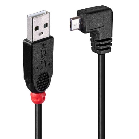 38519-Lindy 31977 cable USB USB 2.0 2 m USB A Micro-USB B Negro