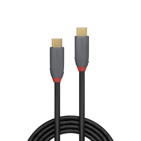 38522-Lindy 36900 cable USB 0,5 m USB C Negro, Gris