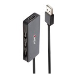 38530-Lindy 42986 hub de interfaz USB 2.0 480 Mbit/s Negro