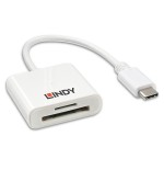 38532-Lindy 43185 lector de tarjeta USB 3.2 Gen 1 (3.1 Gen 1) Type-C Blanco
