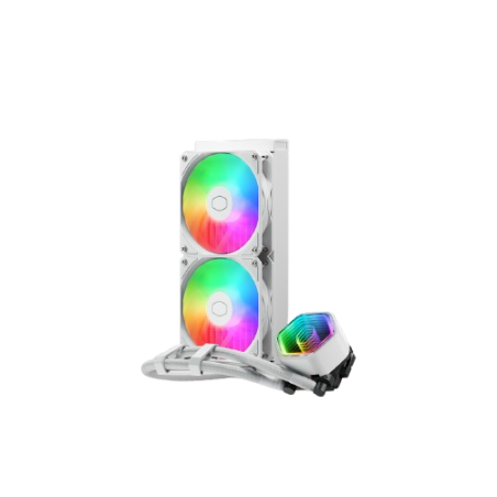 38709-VENTILADOR CPU COOLER MASTER REFRIGERACION LIQUIDA MASTERLIQUID 240 CORE II BLANCO (MLW-D24M-A18PA-RW)