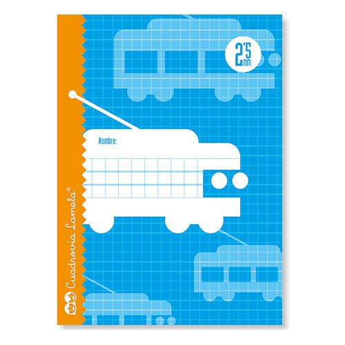 3873-LIBRETA CUBIERTA BASICA 4o RAYADO 2,5 MM 30 HOJAS LAMELA 06002