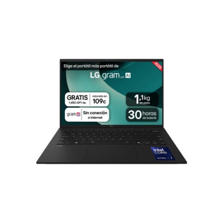 38732-LG Gram 14Z90T-G.AD8BB ordenador portatil Intel Core Ultra 7 255H Portatil 35,6 cm (14") WUXGA 32 GB LPDDR5x-SDRAM