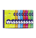 3882-CUADERNO BASICO FORMATO 4o 40 HOJAS RAYADO 4 MM SURTIDOS LAMELA 07004