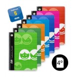 3883-CUADERNO BASICO FORMATO 4o 40 HOJAS RAYADO 5 MM SURTIDOS LAMELA 07005