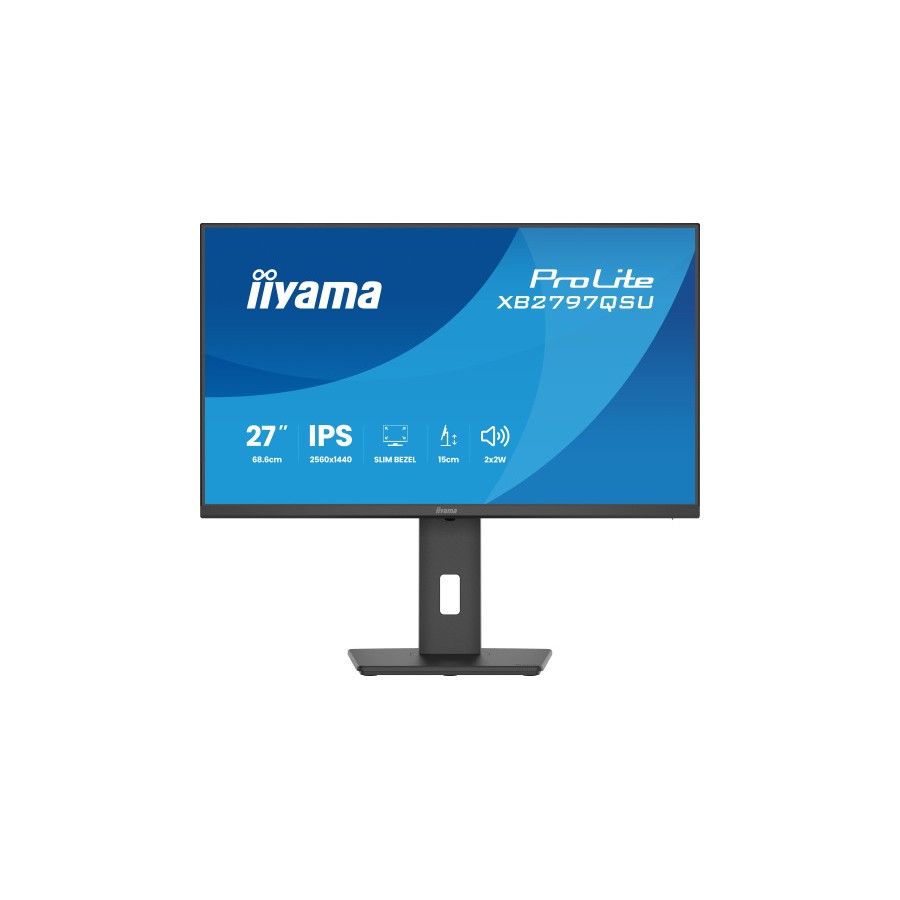 39010-MONITOR IIYAMA PANTALLA PARA PC 68,6 CM (27") 2560 X 1440 PIXELES QUAD HD LED PANEL IPS AJUSTABLE HDMI DISPLAYPORT