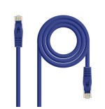 39165-Nanocable Cable de red latiguillo RJ45 LSZH Cat.6A UTP AWG24, Azul, 0.5m
