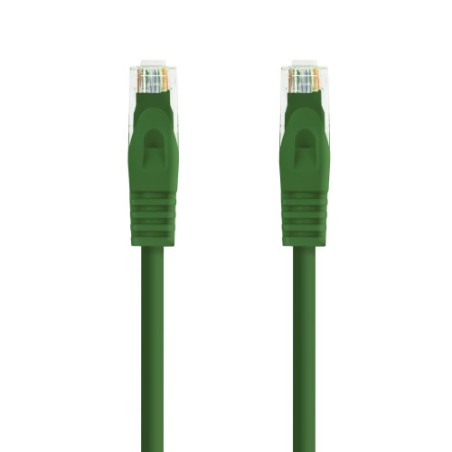 39168-Nanocable Cable de red latiguillo RJ45 LSZH Cat.6A UTP AWG24, Verde, 0.5m