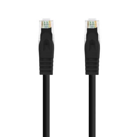 39192-Nanocable Cable de red latiguillo RJ45 LSZH Cat.6A UTP AWG24, Negro, 2.0m