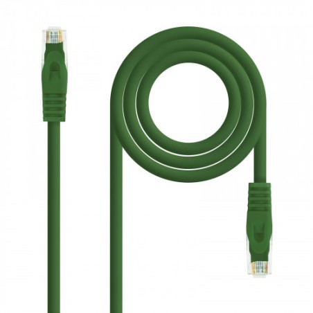 39201-Nanocable Cable de red latiguillo RJ45 LSZH Cat.6A UTP AWG24, Verde, 3.0m