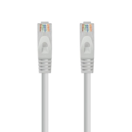 39214-Nanocable Cable de red latiguillo RJ45 LSZH Cat.6A UTP AWG24, Gris, 10 m