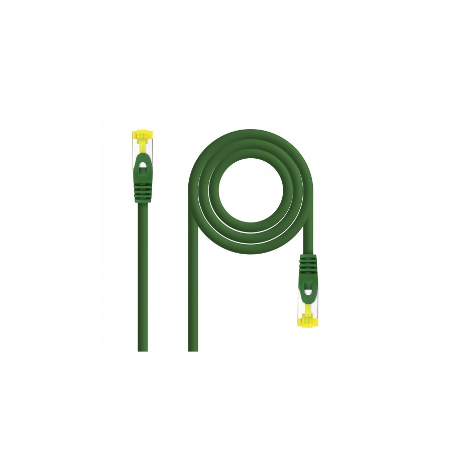 39229-Nanocable Cable de red latiguillo RJ45 LSZH Cat.6A SFTP AWG26, Verde, 1.0 m