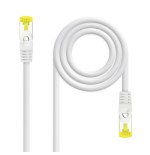 39231-Nanocable Cable de red latiguillo RJ45 LSZH Cat.6A SFTP AWG26, Blanco, 1.0 m