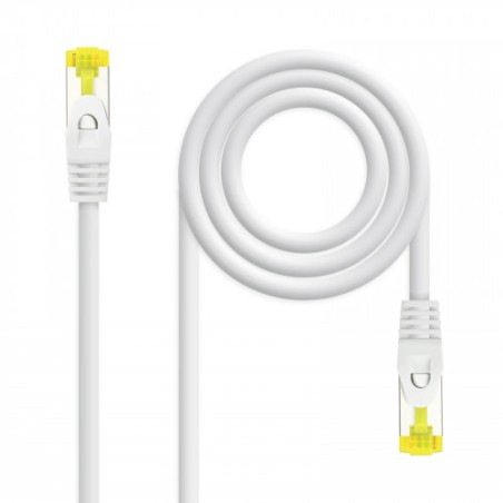 39247-Nanocable Cable de red latiguillo RJ45 LSZH Cat.6A SFTP AWG26, Blanco, 3.0 m