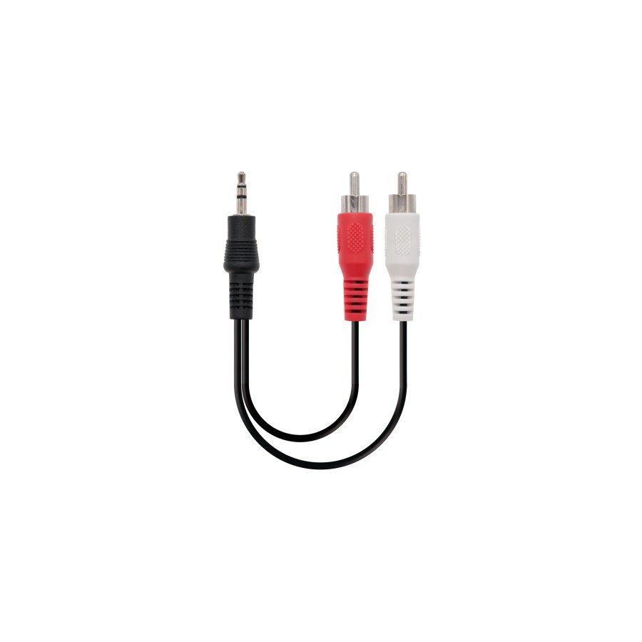 39255-Nanocable CABLE AUDIO ESTEREO 3.5/M-2xRCA/M 3.0 M
