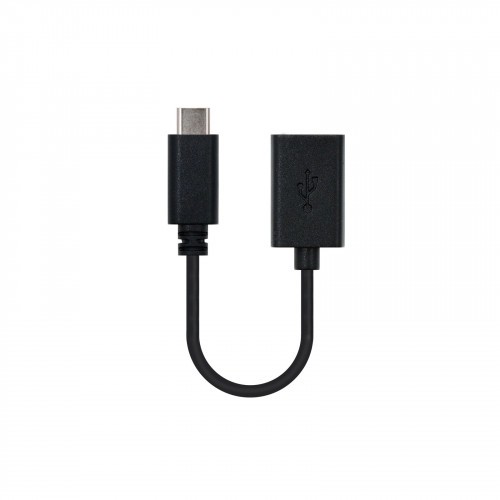39271-Nanocable USB 2.0, 0.15m cable USB 0,15 m USB C USB A Negro