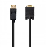 39296-Nanocable Cable conversor DISPLAYPORT a VGA, DP/M - VGA/M, Negro, 2.0 M