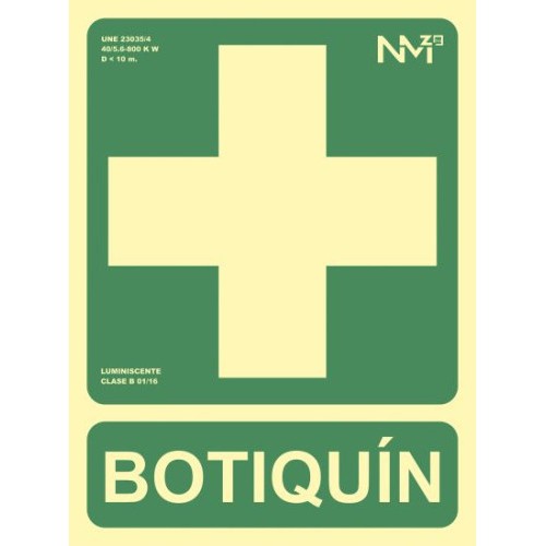 3932-SENAL "BOTIQUIN" 224X300 PVC VERDE ARCHIVO 2000 6170-05H VE