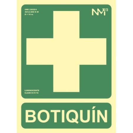 3932-SENAL "BOTIQUIN" 224X300 PVC VERDE ARCHIVO 2000 6170-05H VE