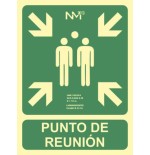3933-SENAL "PUNTO DE REUNION" 224X300 PVC VERDE ARCHIVO 2000 6170-07H VE