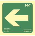 3935-SENAL "FLECHA IZQUIERDA" 224X224 PVC VERDE ARCHIVO 2000 6170-10HI VE