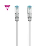 39358-Nanocable Cable de Red Cat.7 600MHZ LSZH SFTP PIMF AWG26, Gris, 3m