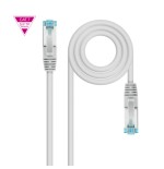 39363-Nanocable Cable de Red Cat.7 600MHZ LSZH SFTP PIMF AWG26, Gris, 15 m