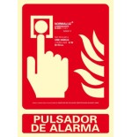 3938-SENAL "PULSADOR DE ALARMA" 210X300 PVC ROJO ARCHIVO 2000 6171-04H RJ