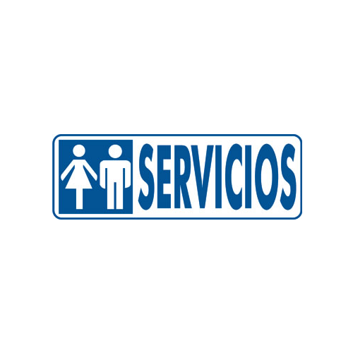 3939-SENAL "SERVICIOS" 175X65 PVC GRIS ARCHIVO 2000 6177-00 GS