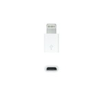 39393-Nanocable Adaptador Lightning a Micro USB, Lightning/M-Micro B/H Blanco