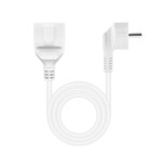 39408-Nanocable Cable de Alimentacion Alargador, Blanco, 5 m