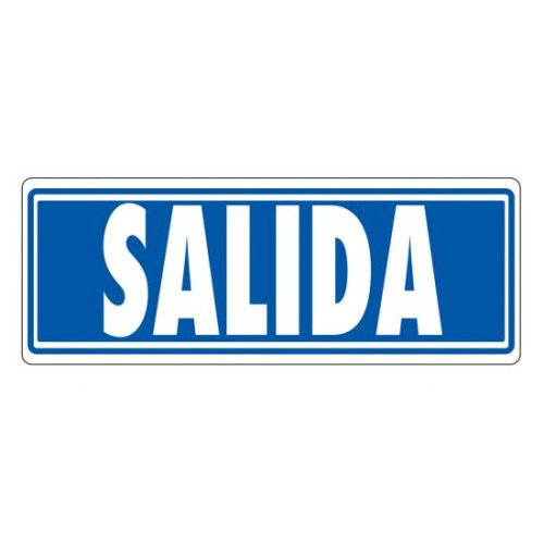 3945-SENAL "SALIDA (SIN INDICADOR)" 175X65 PVC GRIS ARCHIVO 2000 6177-07 GS