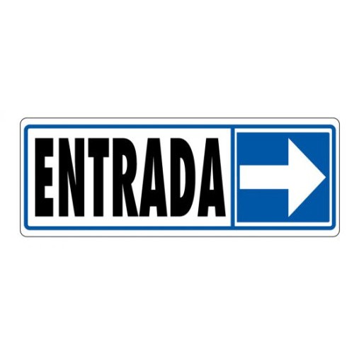 3947-SENAL "ENTRADA (DERECHA)" 175X65 PVC GRIS ARCHIVO 2000 6177-09 GS