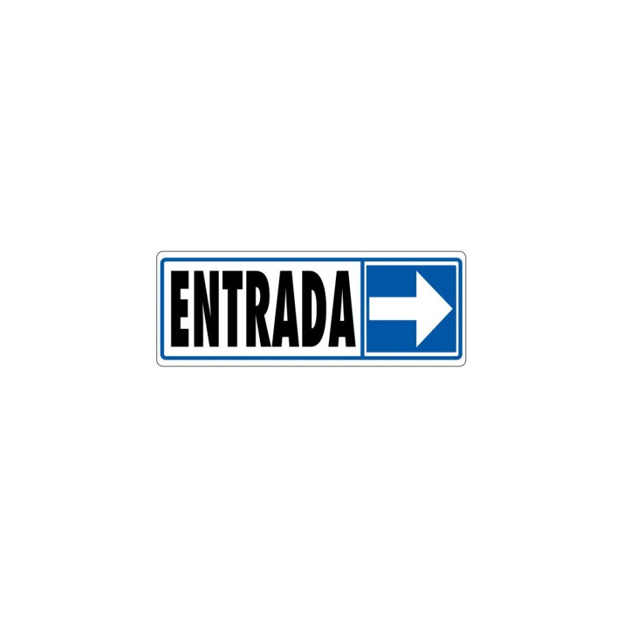3947-SENAL "ENTRADA (DERECHA)" 175X65 PVC GRIS ARCHIVO 2000 6177-09 GS