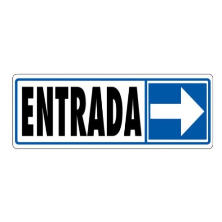 3947-SENAL "ENTRADA (DERECHA)" 175X65 PVC GRIS ARCHIVO 2000 6177-09 GS
