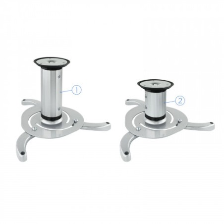 39688-TooQ SOPORTE UNIVERSAL DE TECHO GIRATORIO 360o PARA PROYECTOR PLATA