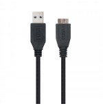 39700-Nanocable CABLE USB 3.0, TIPO A/M-MICRO B/M, NEGRO, 1.0 M
