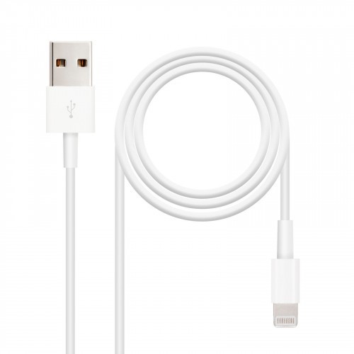 39711-Nanocable CABLE LIGHTNING IPHONE A USB 2.0, IPHONE LIGHTNING-USB A/M, 2.0 M