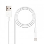 39711-Nanocable CABLE LIGHTNING IPHONE A USB 2.0, IPHONE LIGHTNING-USB A/M, 2.0 M