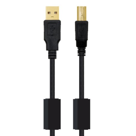 39775-Nanocable 10.01.1203 cable USB USB 2.0 3 m USB A USB B Negro