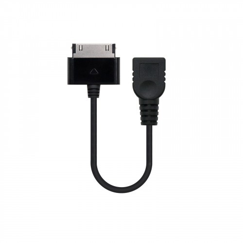 39781-Nanocable 10.10.4000 cable de telefono movil Negro USB A Samsung 30-pin 0,15 m