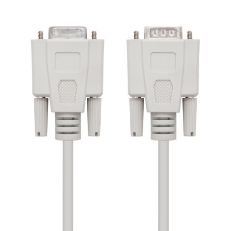 39785-Nanocable 10.14.0502 cable de serie Beige 1,8 m DB9