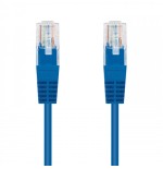 39863-Nanocable CABLE RED LATIGUILLO RJ45 CAT.5E UTP AWG24, AZUL, 2.0 M