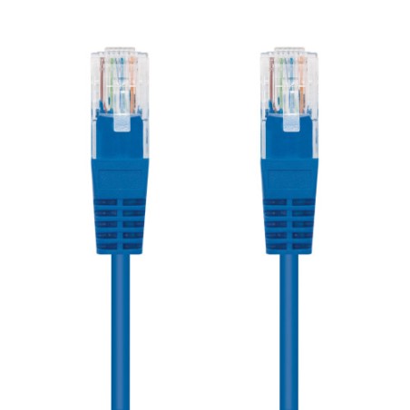 39911-Nanocable CABLE RED LATIGUILLO RJ45 CAT.6 UTP AWG24, AZUL, 2.0 M