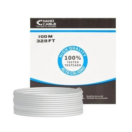39951-Nanocable CABLE RED RJ45 CAT.6 FTP RIGIDO AWG24, 100 M