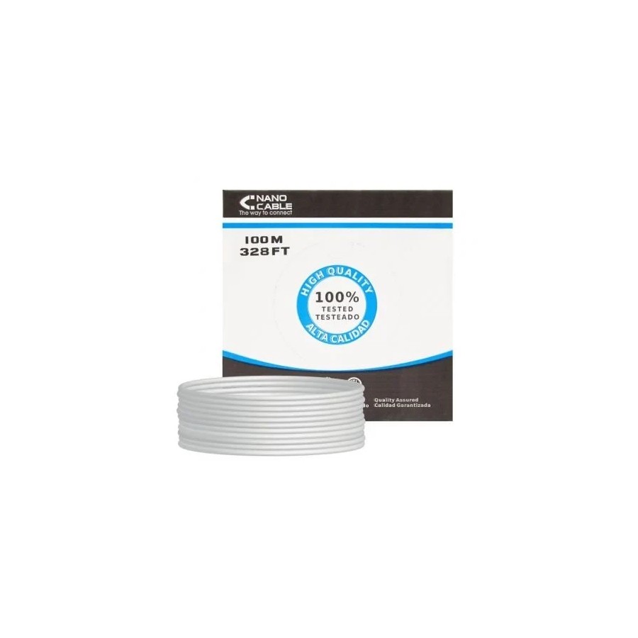 39951-Nanocable CABLE RED RJ45 CAT.6 FTP RIGIDO AWG24, 100 M