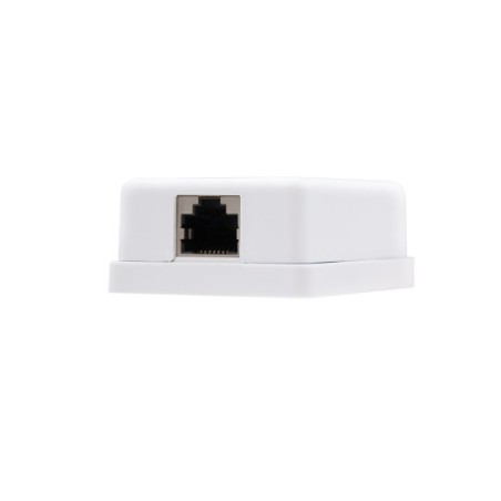 39967-Nanocable ROSETA DE SUPERFICIE PARA RJ45 CAT.6 FTP 1 TOMA, BLANCO