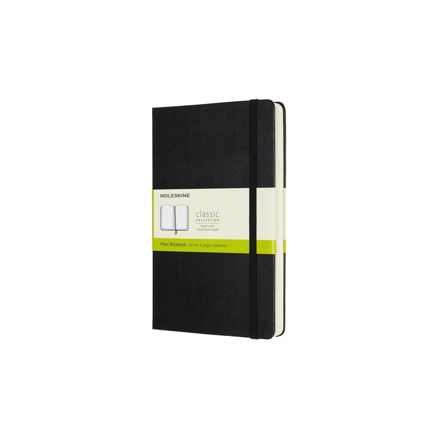 4029-LIBRETA CLASICA MAYOR GROSOR NEGRA L (13X21CM) LISA TAPA DURA MOLESKINE QP062EXP